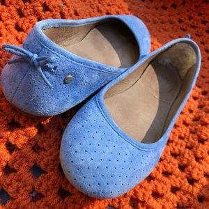 Size 7 blue suede UGG flats